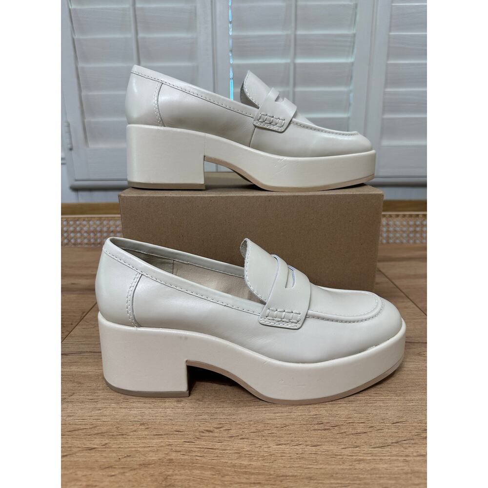 Dolce Vita Cream Heeled Loafers- it was too big. Reposhing. - Picture 3 of 13